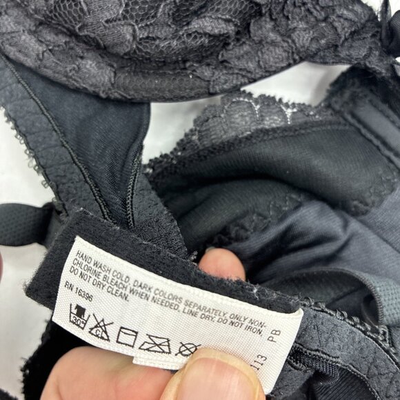 Victorias Secret Womens 34C Bra Black Lace Underwire Lingerie Adjustable Straps - Picture 9 of 9